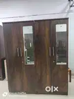 NEW 4 DOOR WARDROBE WITH MIRROR IN JUNGLE WOOD