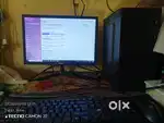 Computer pc.. And monitor + dongal and all cebals