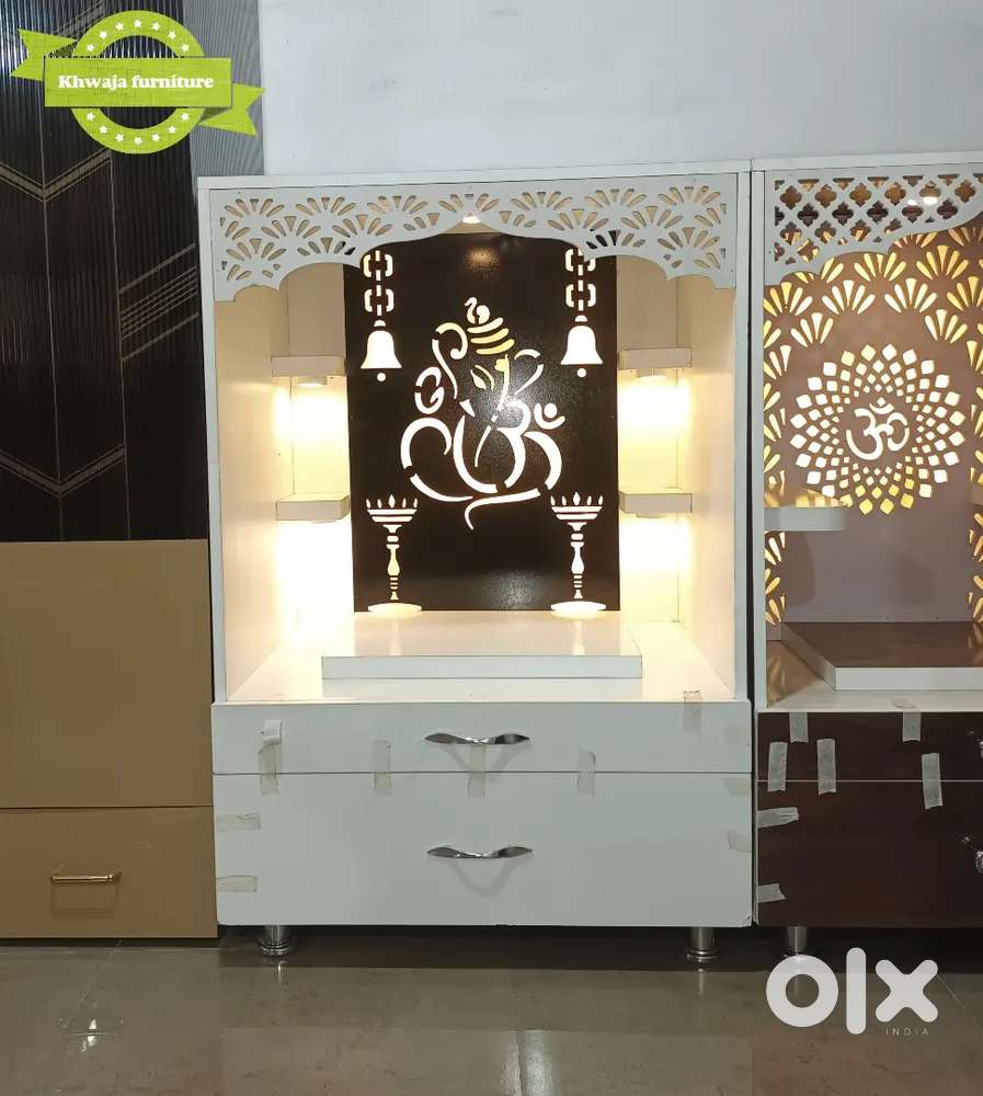 Khwaja Furniture. Beautiful Temple (Mandir). Bajaj finance available.