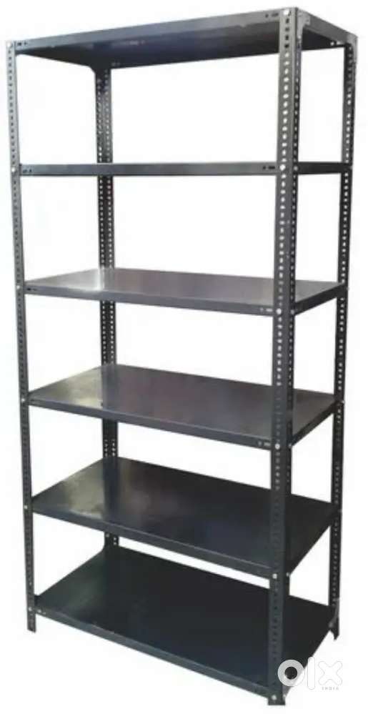 Adjustable 6 Shelf Storage Old Rack ,Multipurpose Slotted Rack