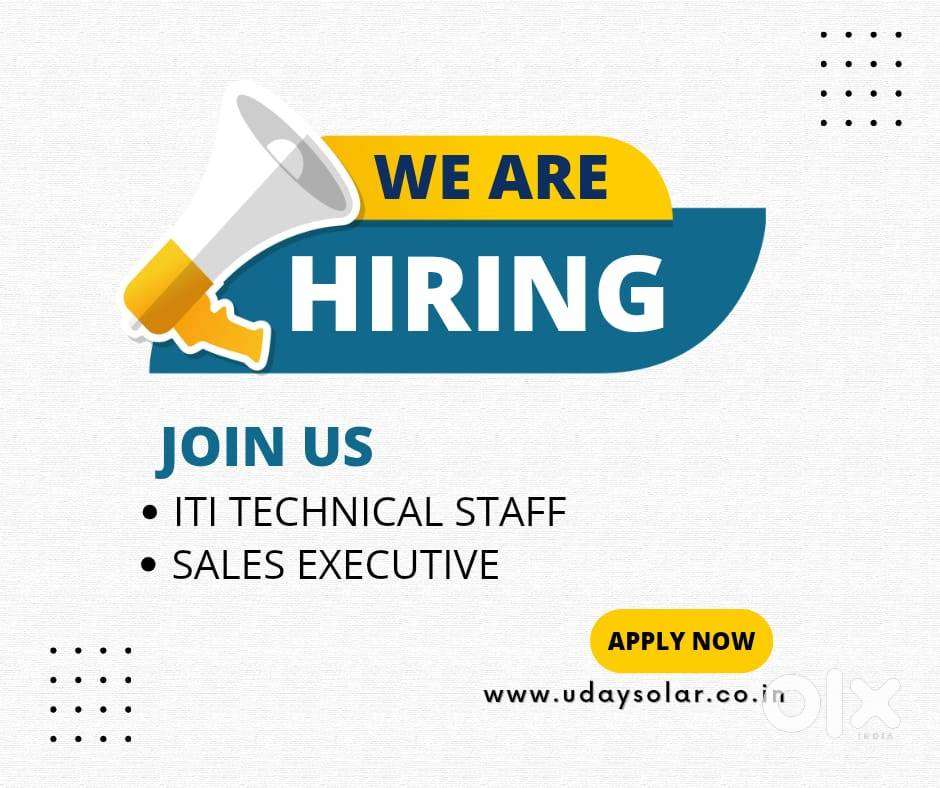 ITI Technical Staff & Sales Executive Required – Solar Company