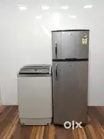 Used combo offer double door fridge with washing machine
