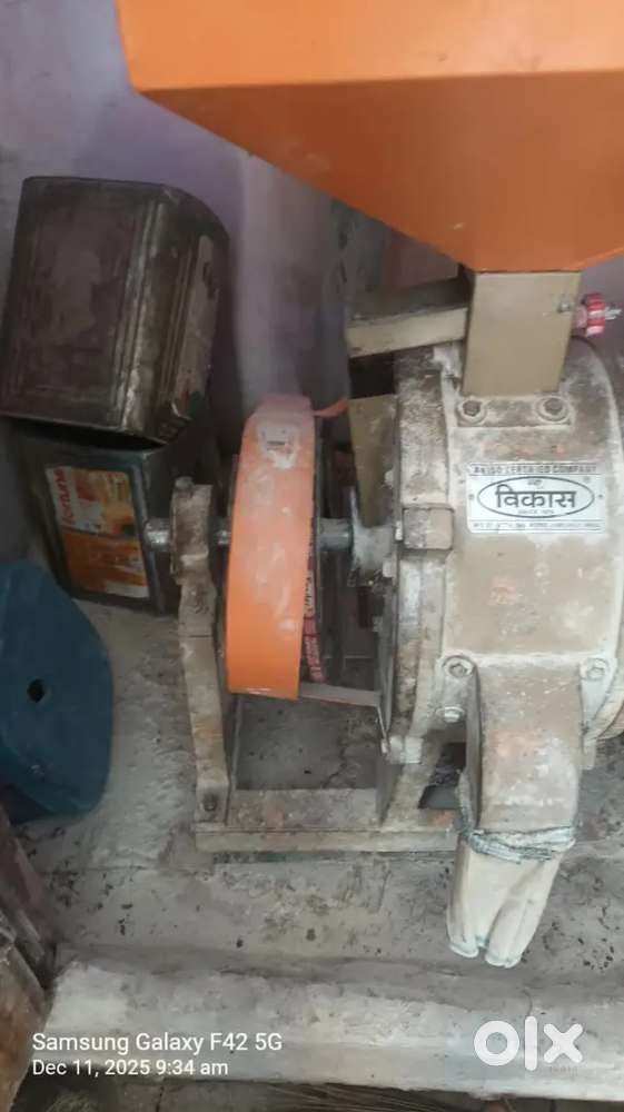 Atta chakki flour mill. New vikas  company model.