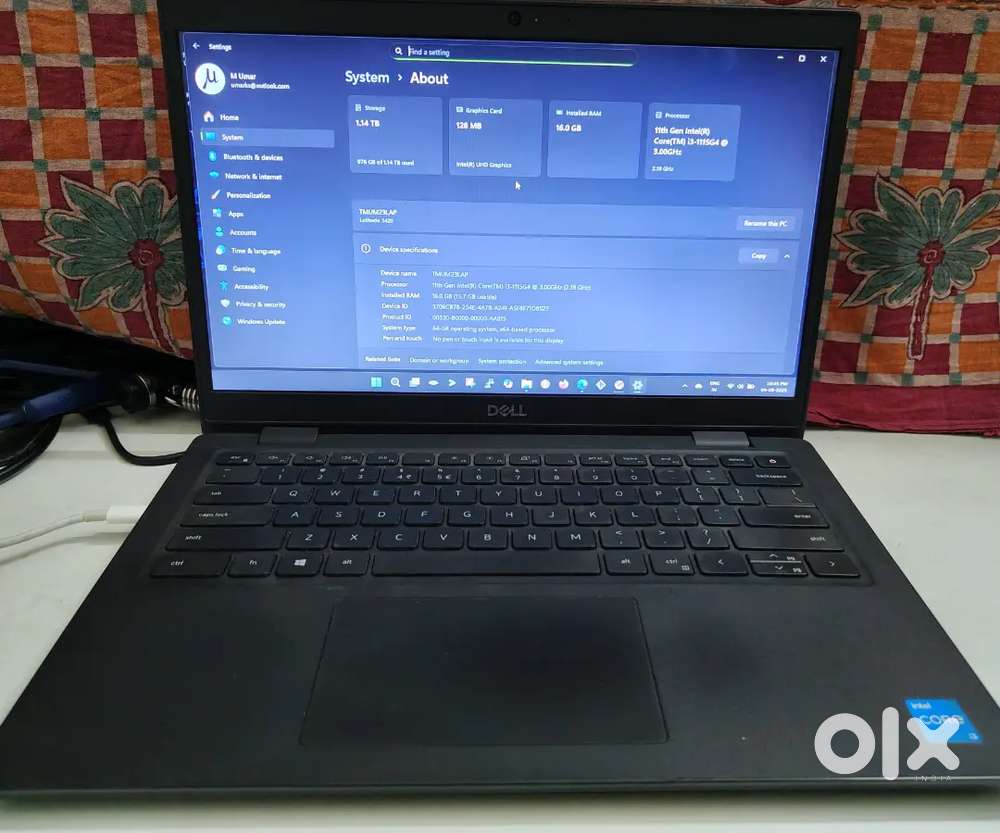 Dell latitude 3420 i3 11 Gen, in good working condition.