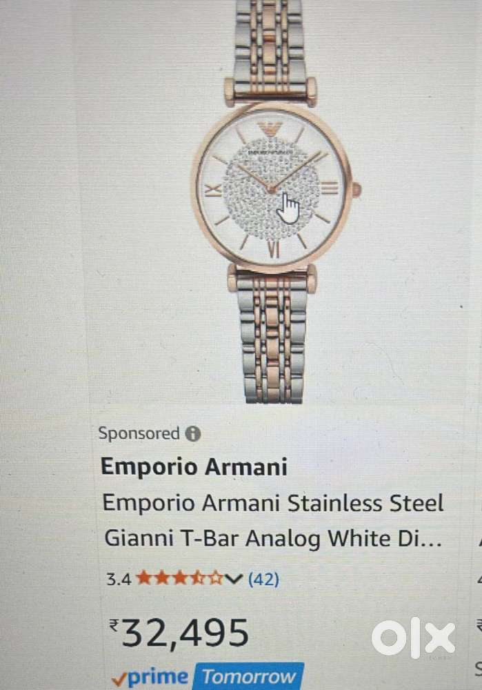 Emporio Armani watch,  used twice, very new  available at a good price