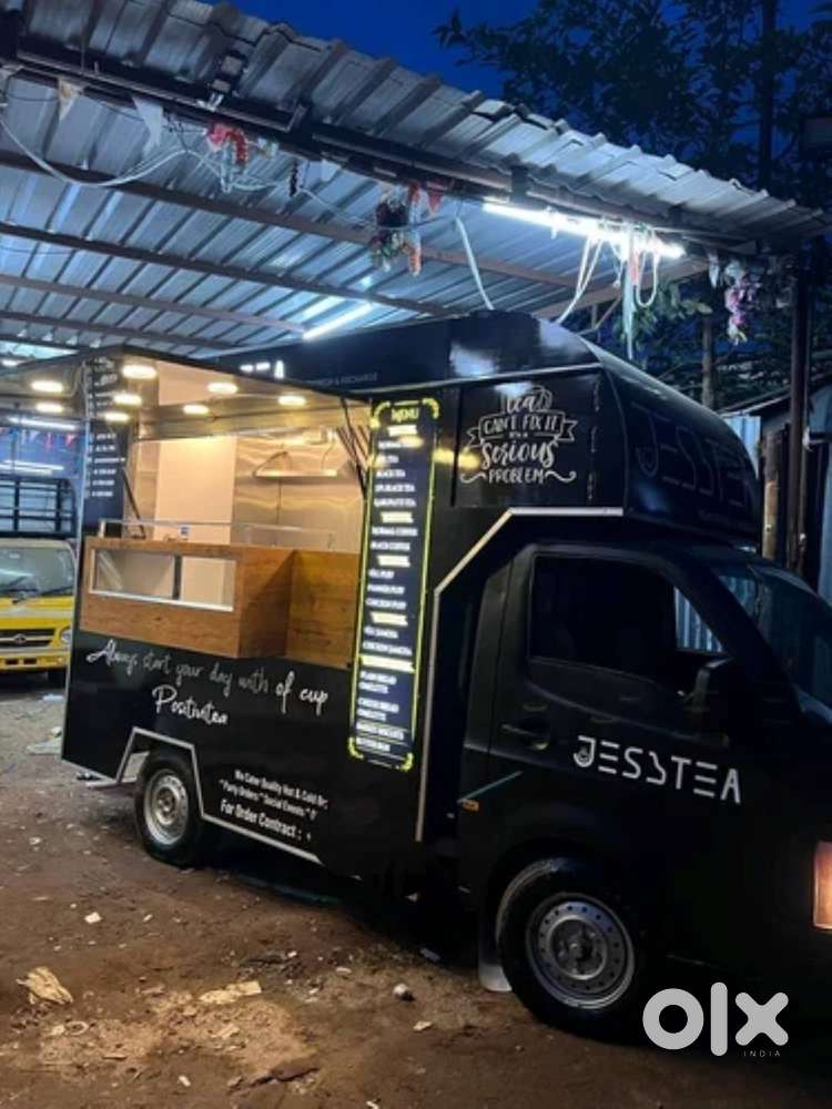 Brand new moving food counter on wheels