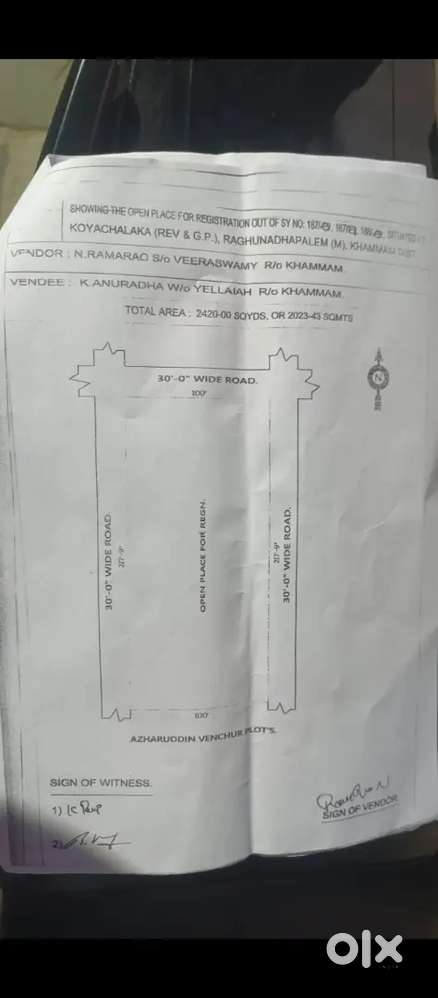 Plot 2420 square yards