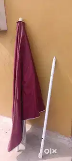 It is umbrella and the single bed for sale it is not used