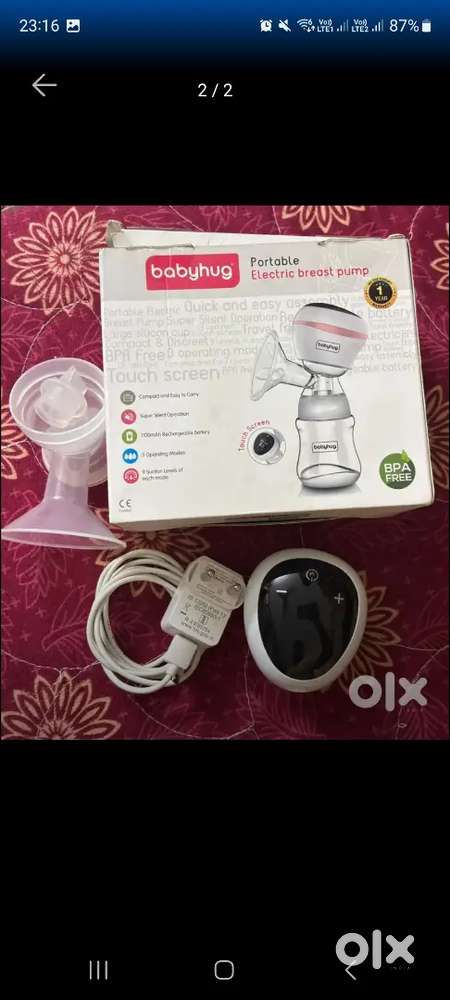 Babhyhug portable electric Breast pump