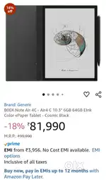 Boox Note Air 4C , Tablet , Kindle .