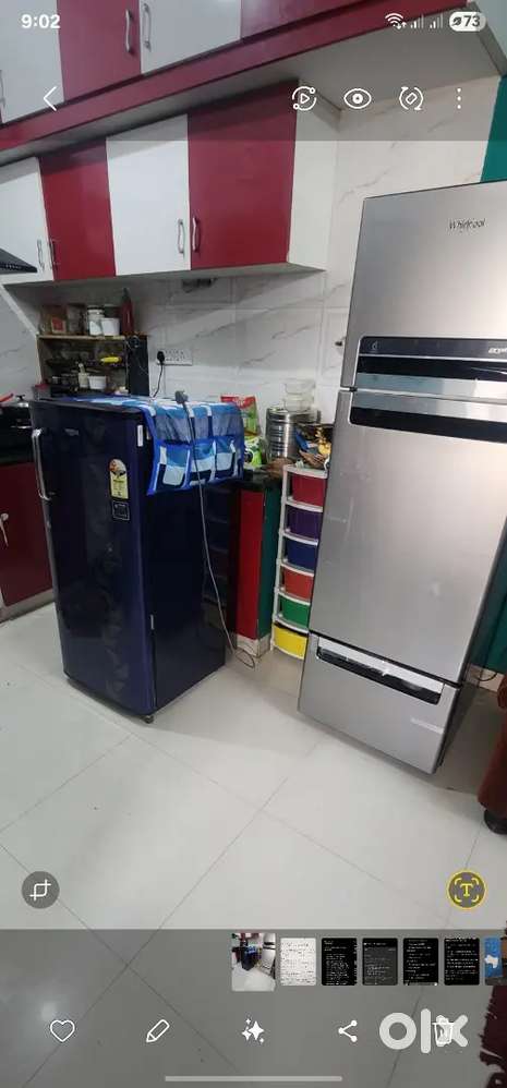 Whirlpool single door fridge 3 years old