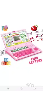 Kids computer black and yellow color