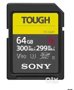 Sony SF-G64T 64 GB Tough sdxc UHS-II G300 SD Card - FIXED PRICE