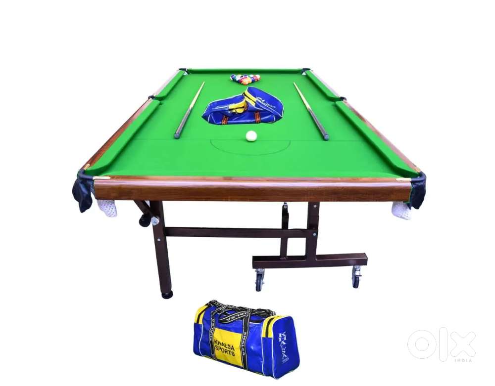 Pool table portable with wheels