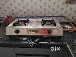 2 burner steel gas stove