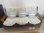 Sagwan wood sofa 3+1+1