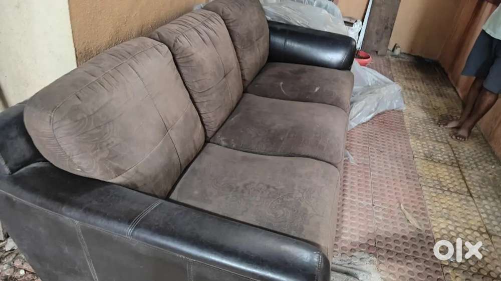 Brown, soft, 3 seater imported sofa for sale