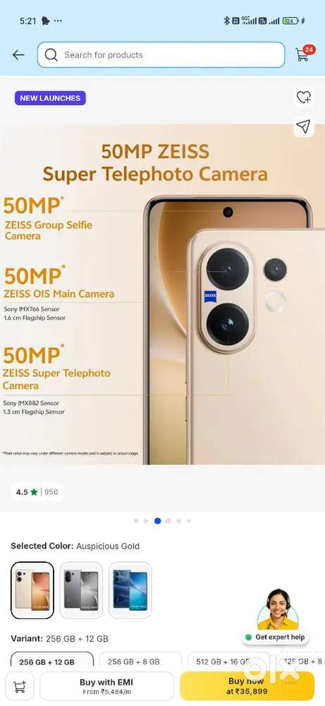 Vivo v60 full box
