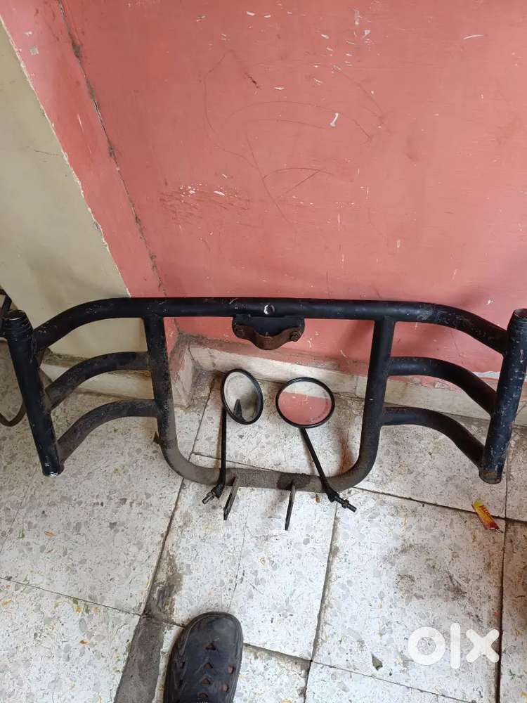 Royal enfield leg gurad and both mirror