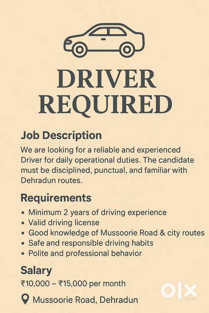 Driver for Private car