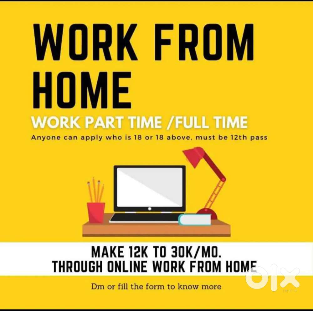 Work from home part time full time work