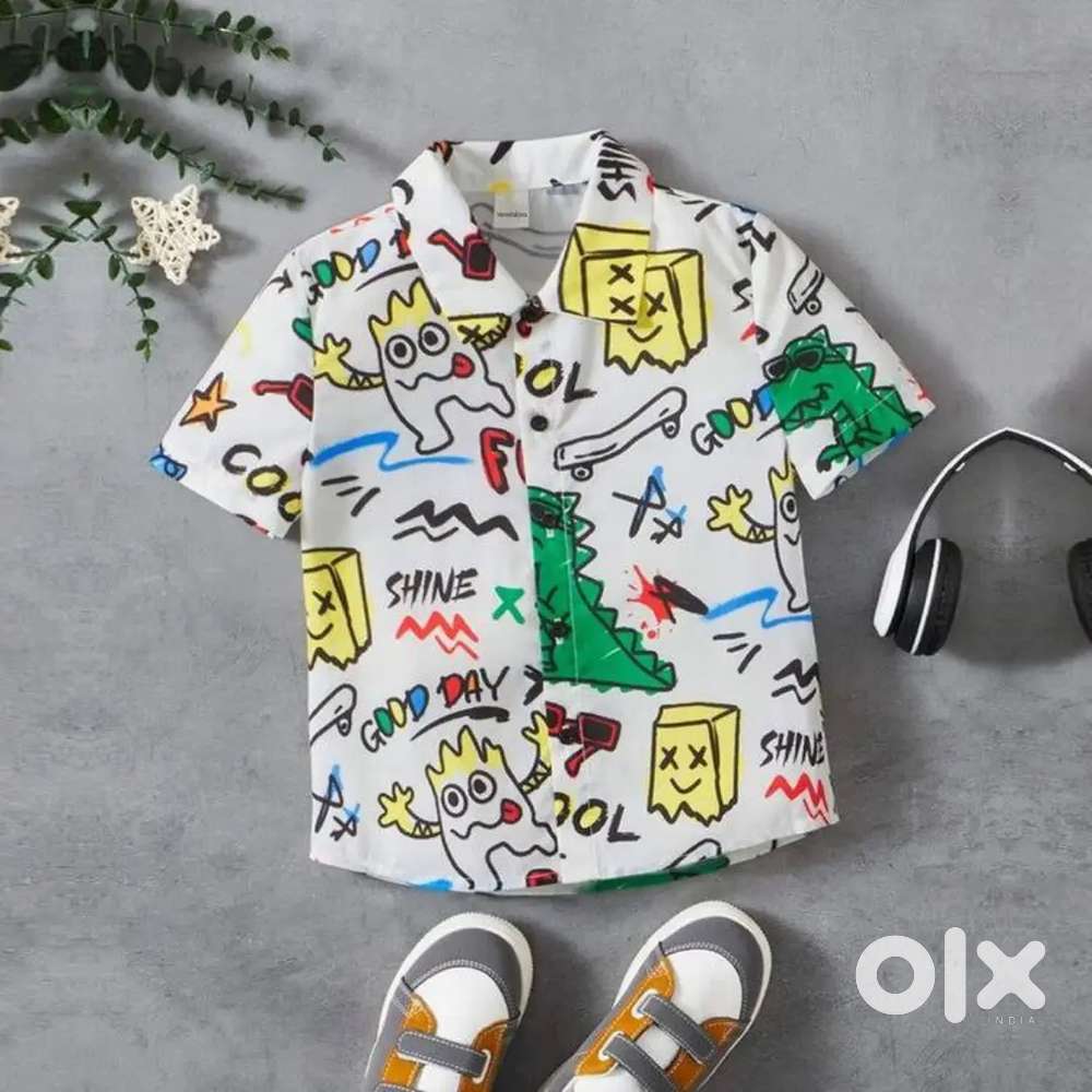 ₹95(pp)Kids fancy printed shirts 100 pieces