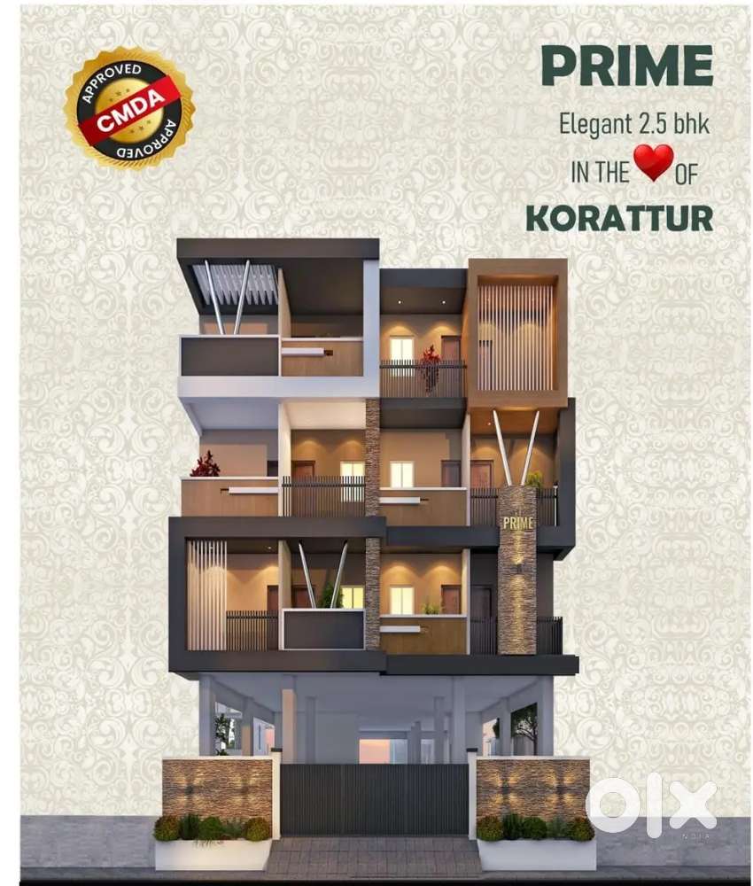 Korattur Flat for sale on road project