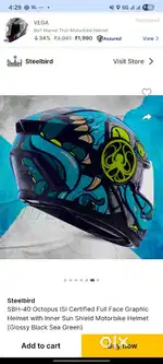 New Steelbird helmet for sell with box