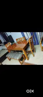 Supreet furniture brand New 6 seter Assam teak wood