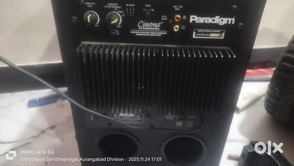 Paradigm cin 90ct v3, powder sub woofer,
