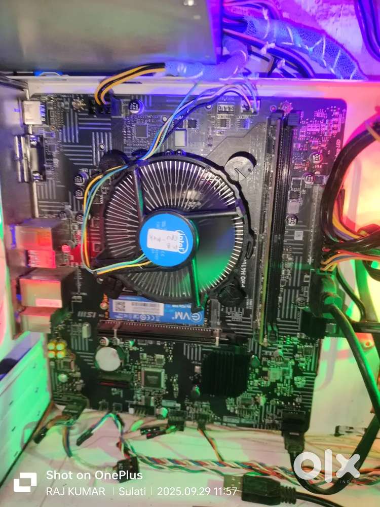 MSI PRO H410M-B MOTHERBOARD,I5 10400 PROSSER,8GB RAM,GT 710 2GB DDR3
