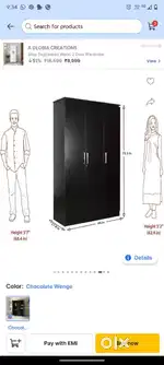 3 door wardrobe
