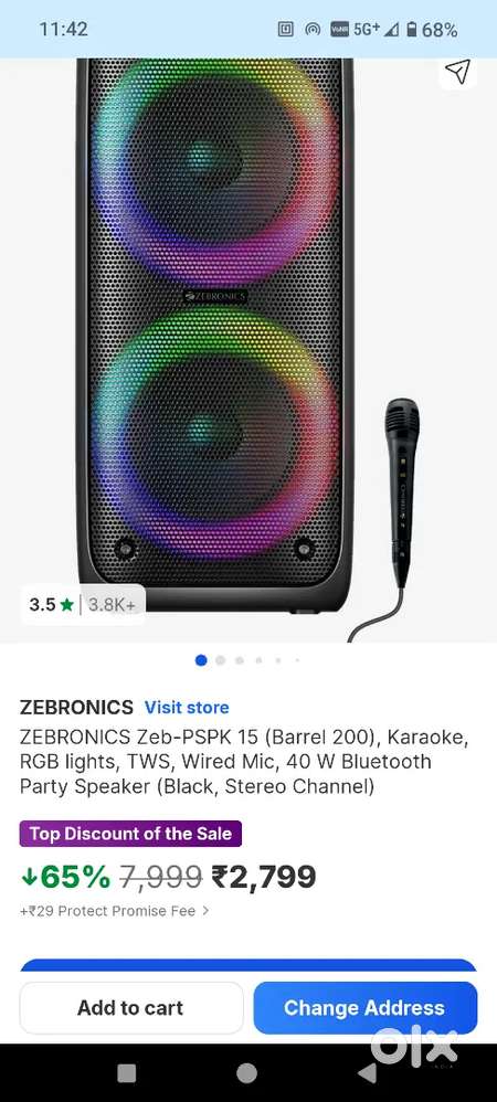 Zebronics barrel 200