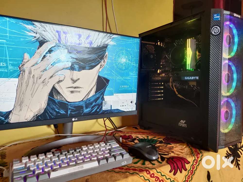Gaming Desktop with i5 12400f + rx6600 8gb graphics card+16gb ddr4 ram