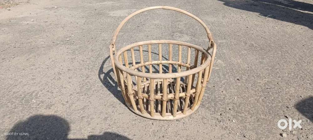New cane basket gift baskets cane furniture set iron stool frame