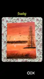 Canvas painting for decoration