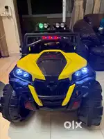 Kids Electric Thar Toys Car  Yellow Colour with Remote control Rs.8000