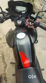 TVS APACHE RTR 160 2V RACING ADDITION MATE BLACK COLOUR