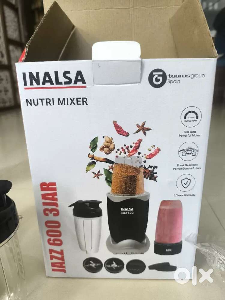 Inalsa Mixer 600 walt with 3 Jar