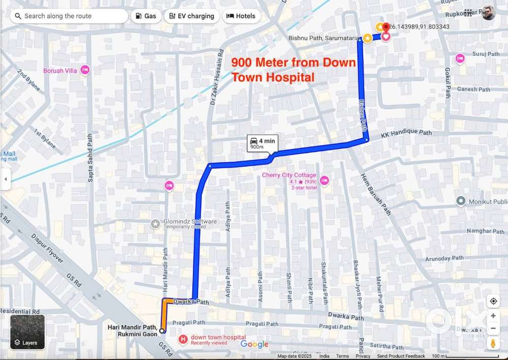 1410 Sq-ft 3 BHK Flat For Sale in Downtown, Guwahati