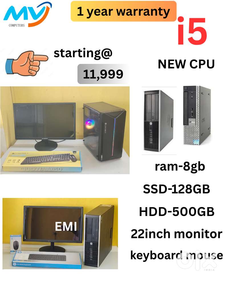 Hard disk - 500GB  All Basic Software Loaded  Offer sales