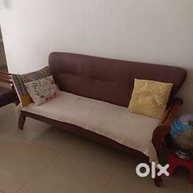 Solid Teak wood (3+2) Sofa Set.