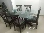 Large Dining Table with 6 Chairs ~ Excellent Condition