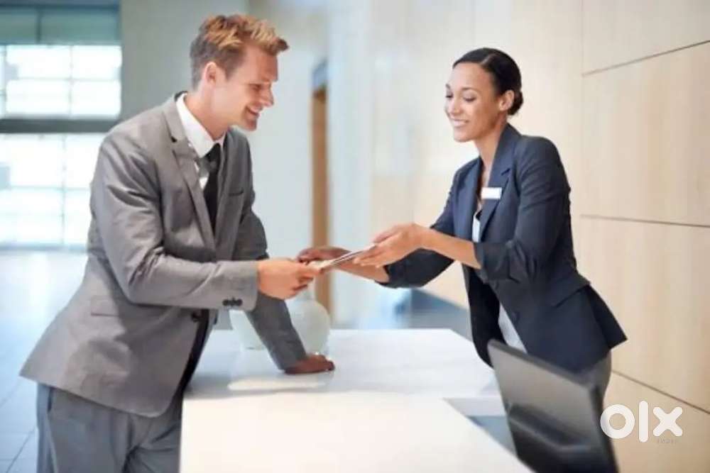 Hotel reception front office job
