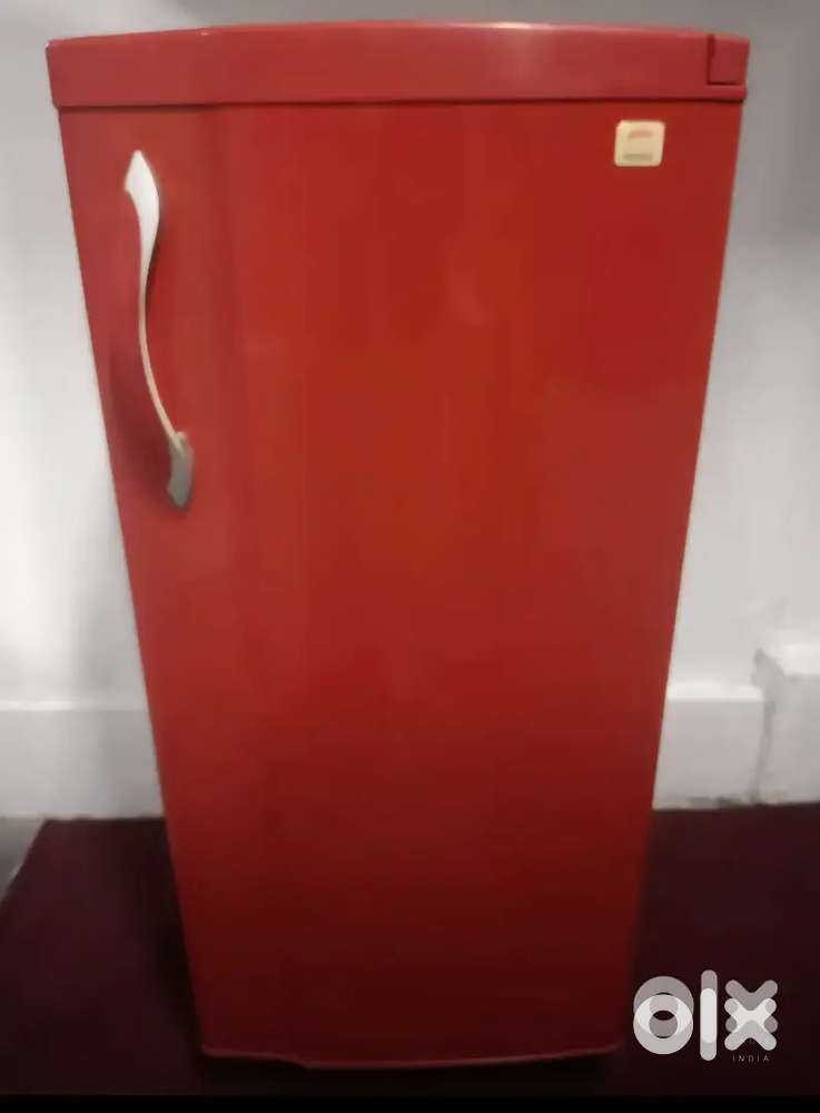 Edge single door 210 litres Godrej red colour refrigerator