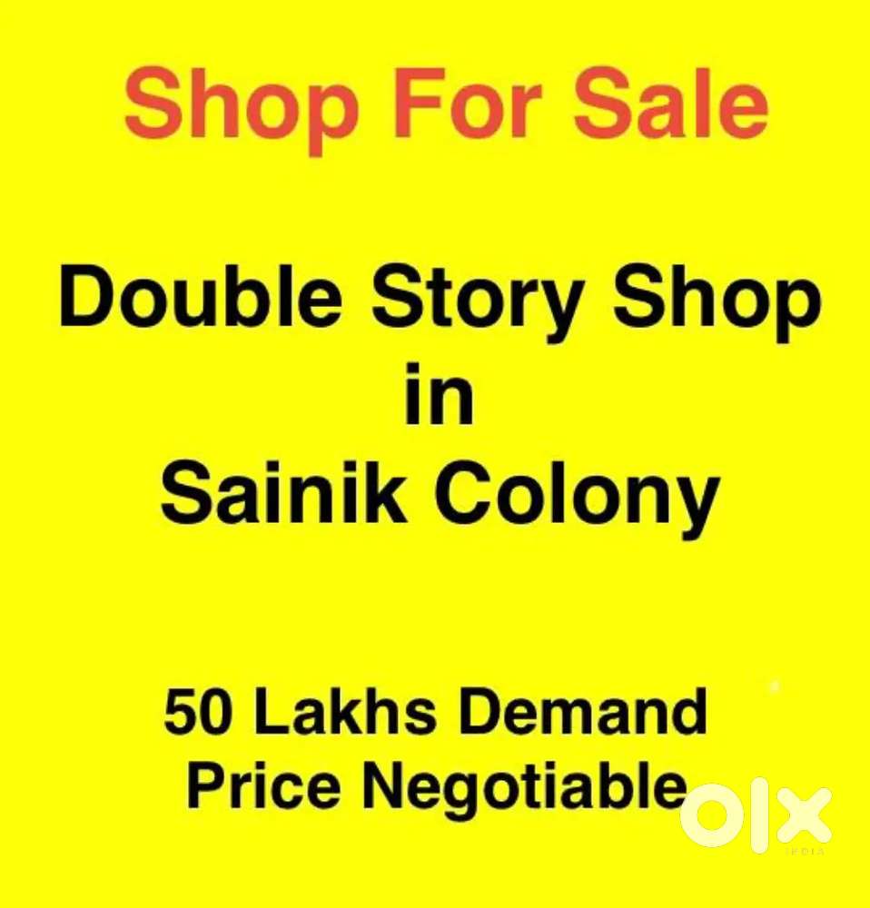 Shop for sale in sainik colony