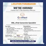 XML / ePub Conversion –Fresher & Experienced