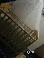 Wooden baby crib