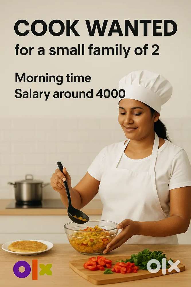 Need good muslim lady cook for small family