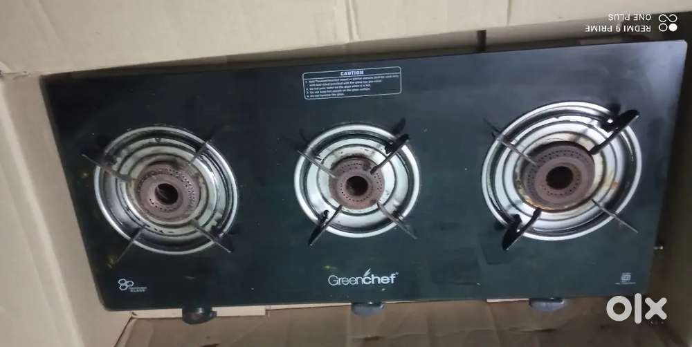 Green Chef - 3 Burner Gas Stove for Sale ( Glass)